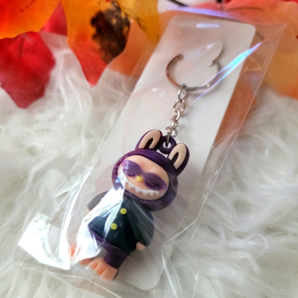 Mini Monster Action Figure Keychain Bag Charm